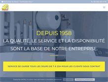 Tablet Screenshot of matec-chauffage.be